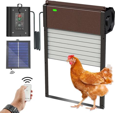 solar powered automatic chicken door